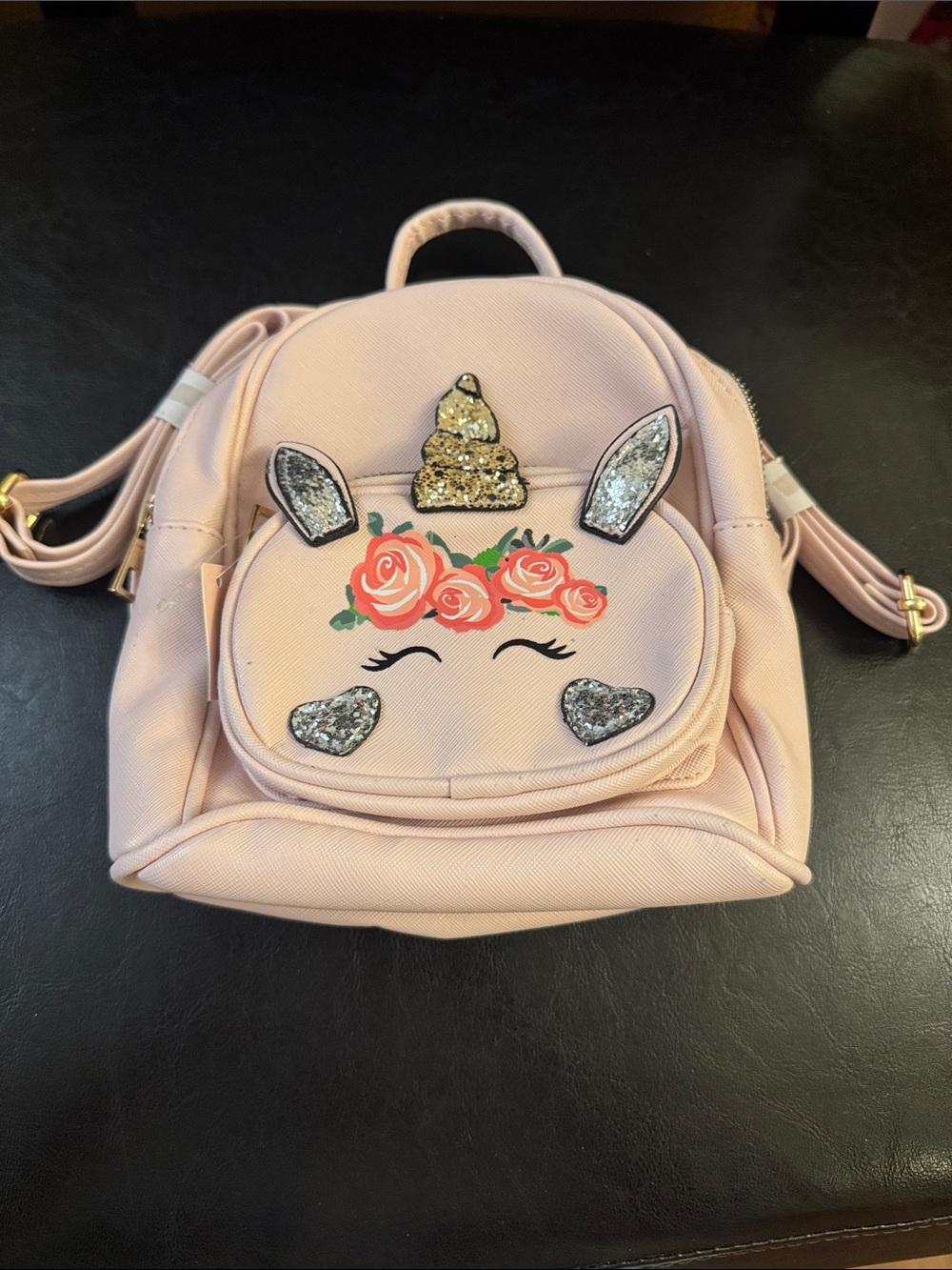 BRAND NEW girl youth ardene mini unicorn backpack (approx 19cm x 19cm)